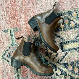 Blundstone 1673 Leather Chelsea Boots Pull On Round Toe Casual Brown 6.5